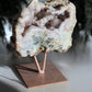 Pink amethyst crystal slab 04
