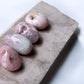 Pink amethyst tumbled stones