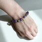 Protective amethyst and hematite beaded bracelet for strength and balance