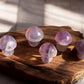 Purple fluorite mushroom crystal figurines