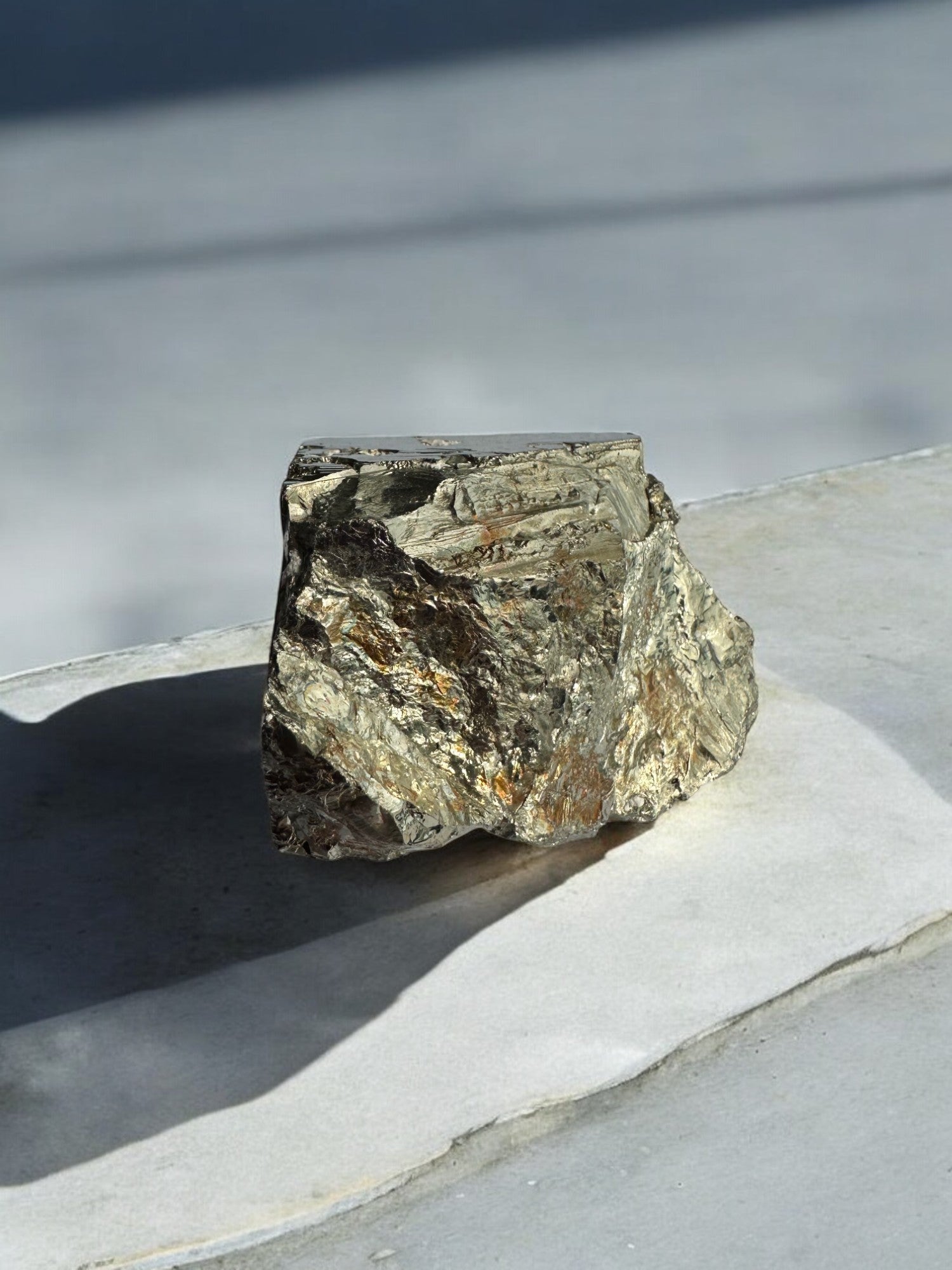 Pyrite cluster showcasing metallic brilliance