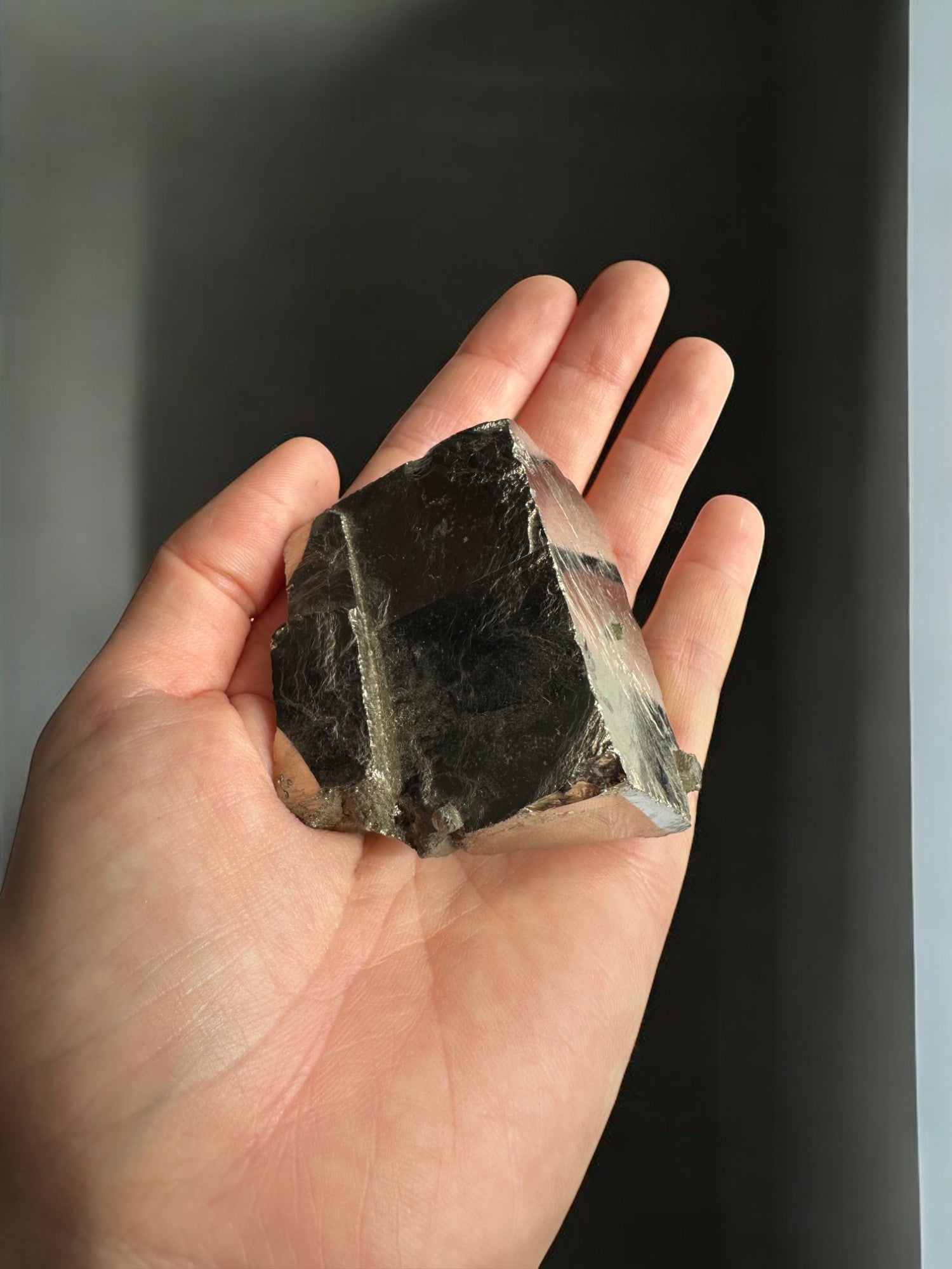 Pyrite crystal cubes showing metallic luster.