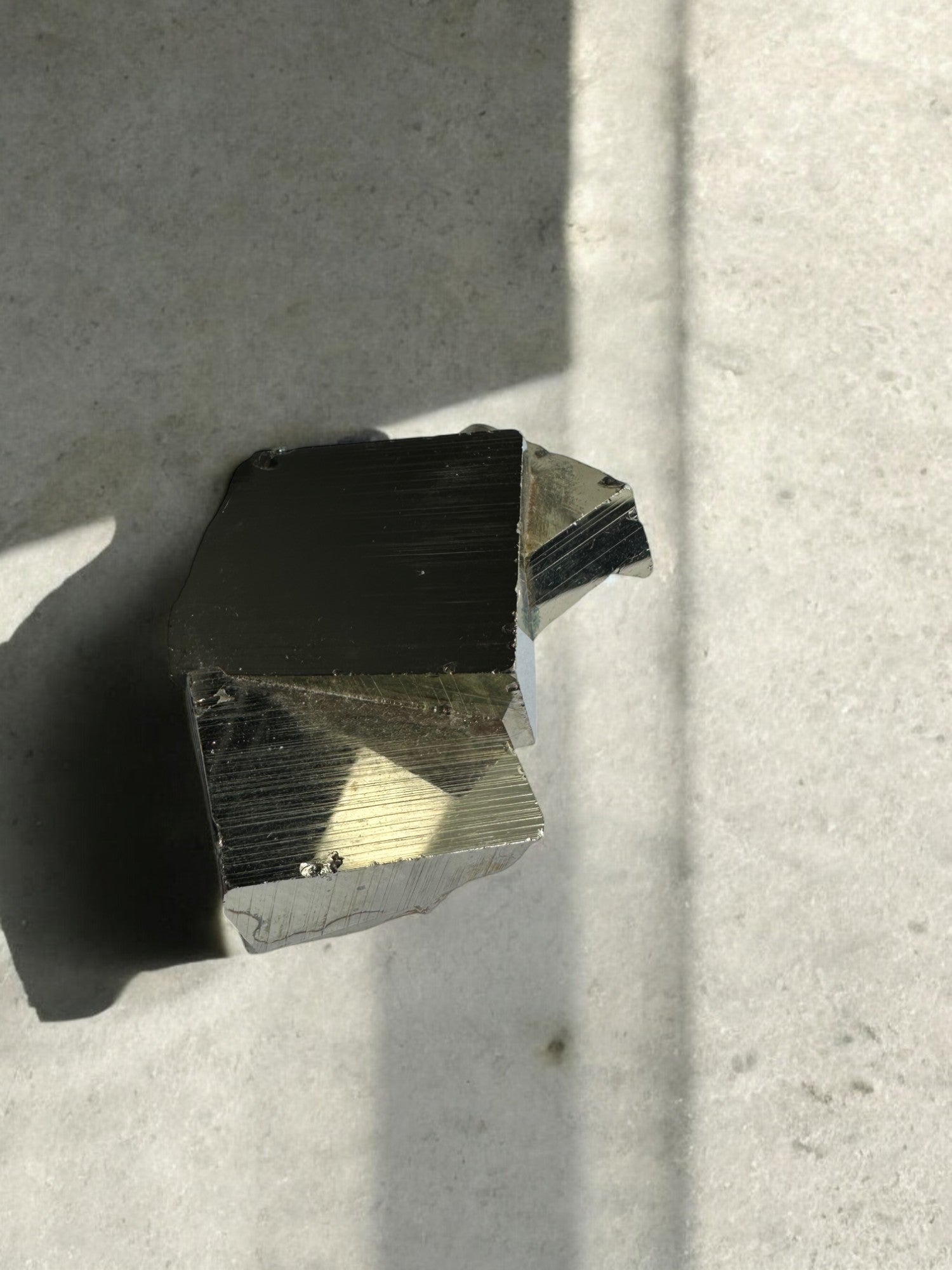 Pyrite cubes in raw form from Peru