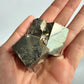 Pyrite cubic specimen with reflective luster
