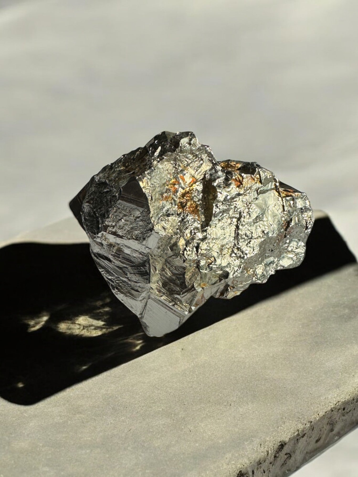 Raw Pyrite cubes with metallic luster