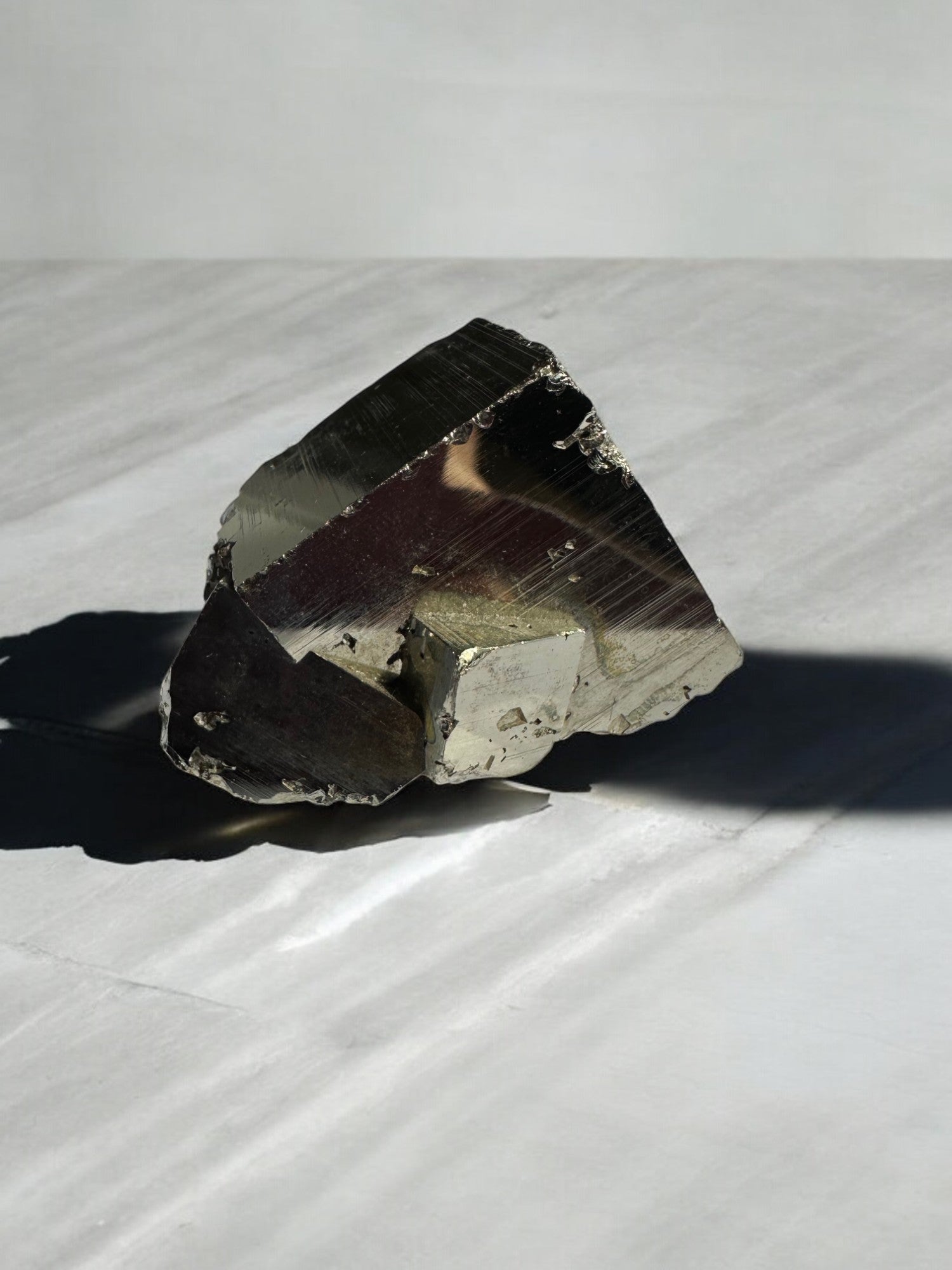 Raw Pyrite cubes with sharp cubic forms