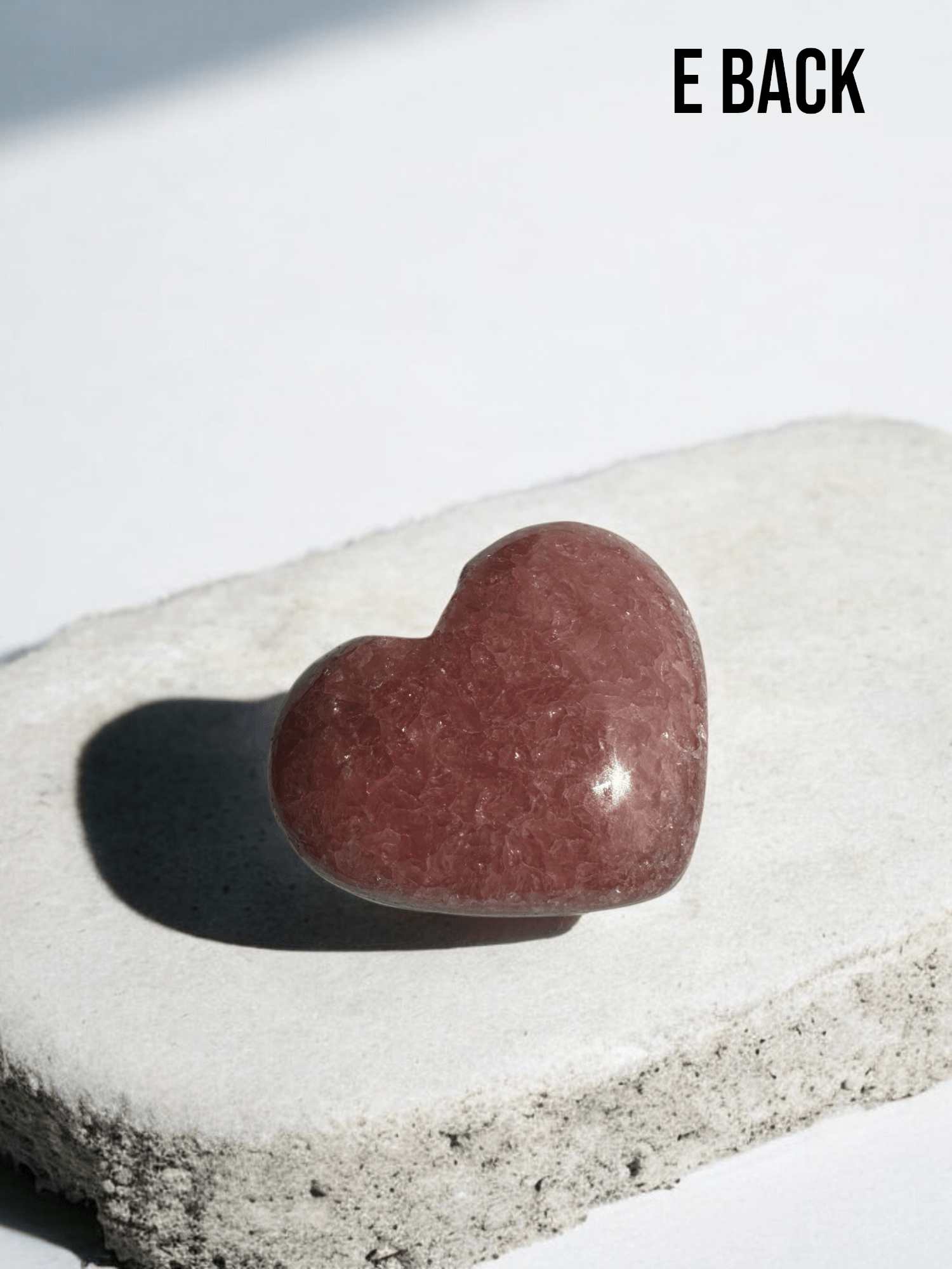 Rhodochrosite crystal heart perfect for emotional healing and love