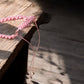 Rhodonite crystal necklace closure 