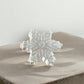 Selenite snowflake crystal shape