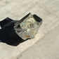 Shiny Pyrite cubes on a natural matrix