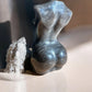 Silver obsidian Venus crystal figurine