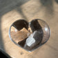 Smoky quartz crystal heart 