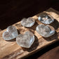 Smoky quartz crystal hearts