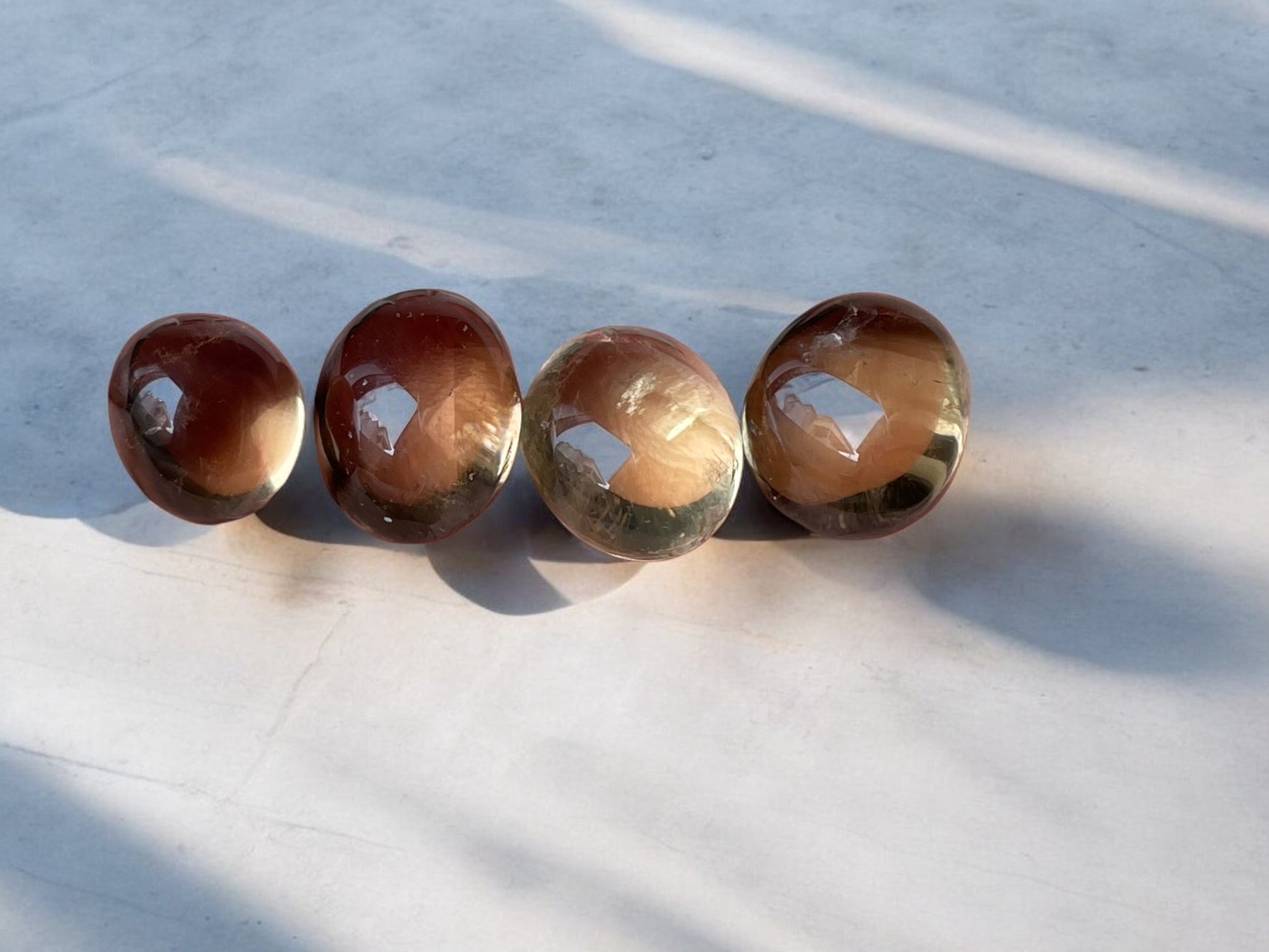 Smoky quartz tumbled stones
