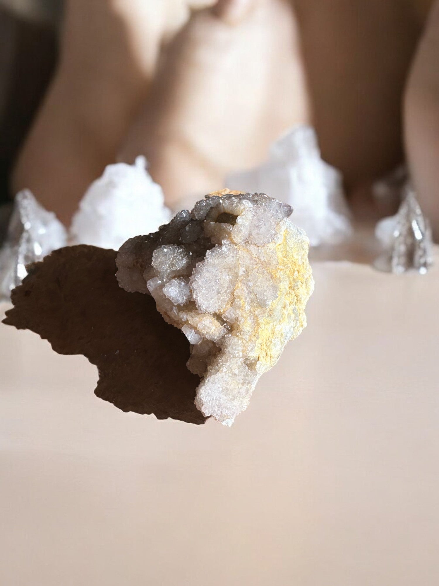 Spirit quartz raw crystal QB2