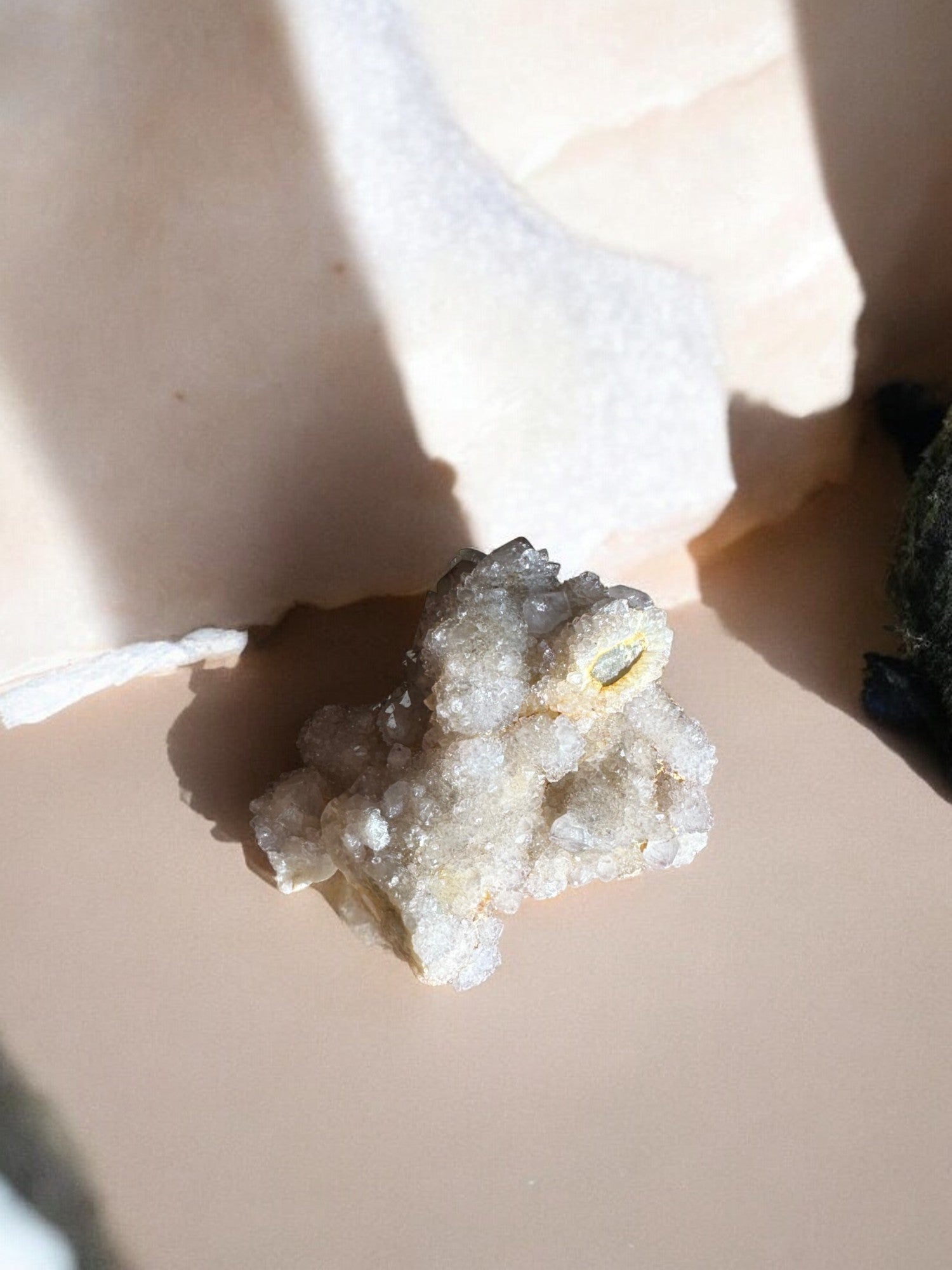 Spirit quartz raw crystal QB2 back view