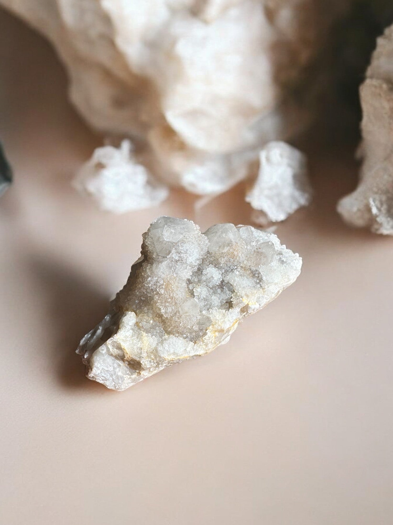 Spirit quartz raw crystal QS7 back view