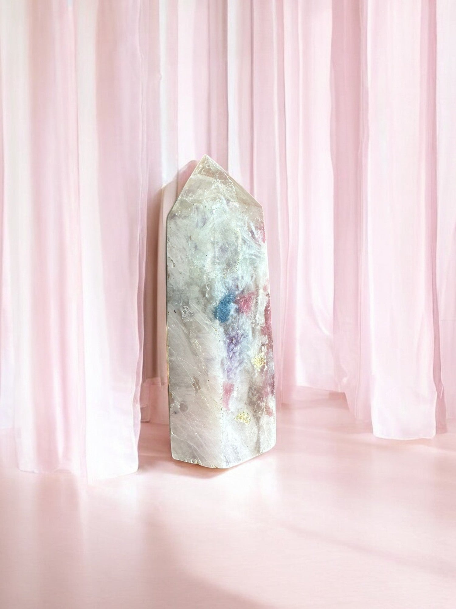 Unicorn stone crystal tower U2 back view