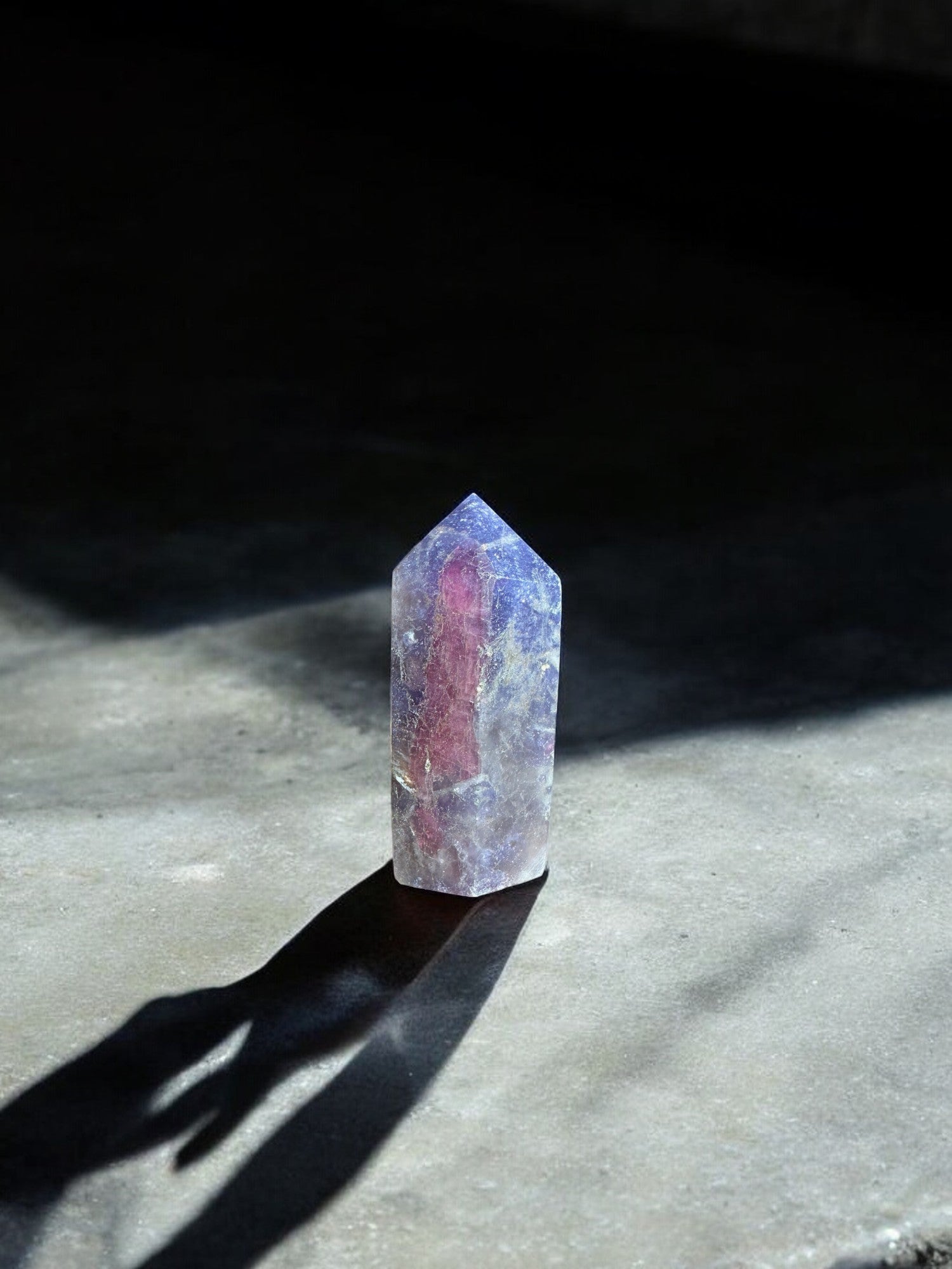 Unicorn stone crystal tower U3 back view
