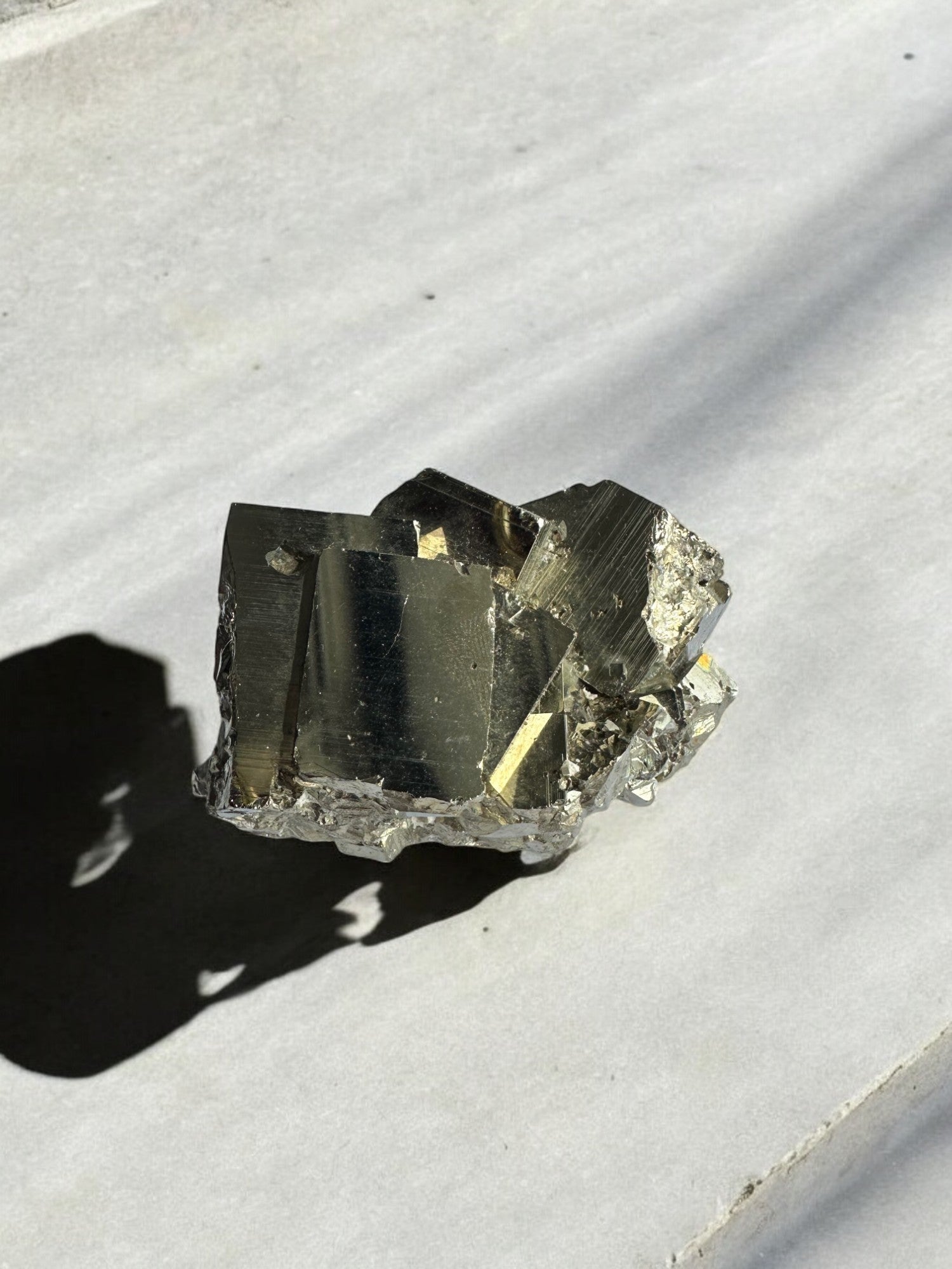 Unique Pyrite cubic cluster from Peru