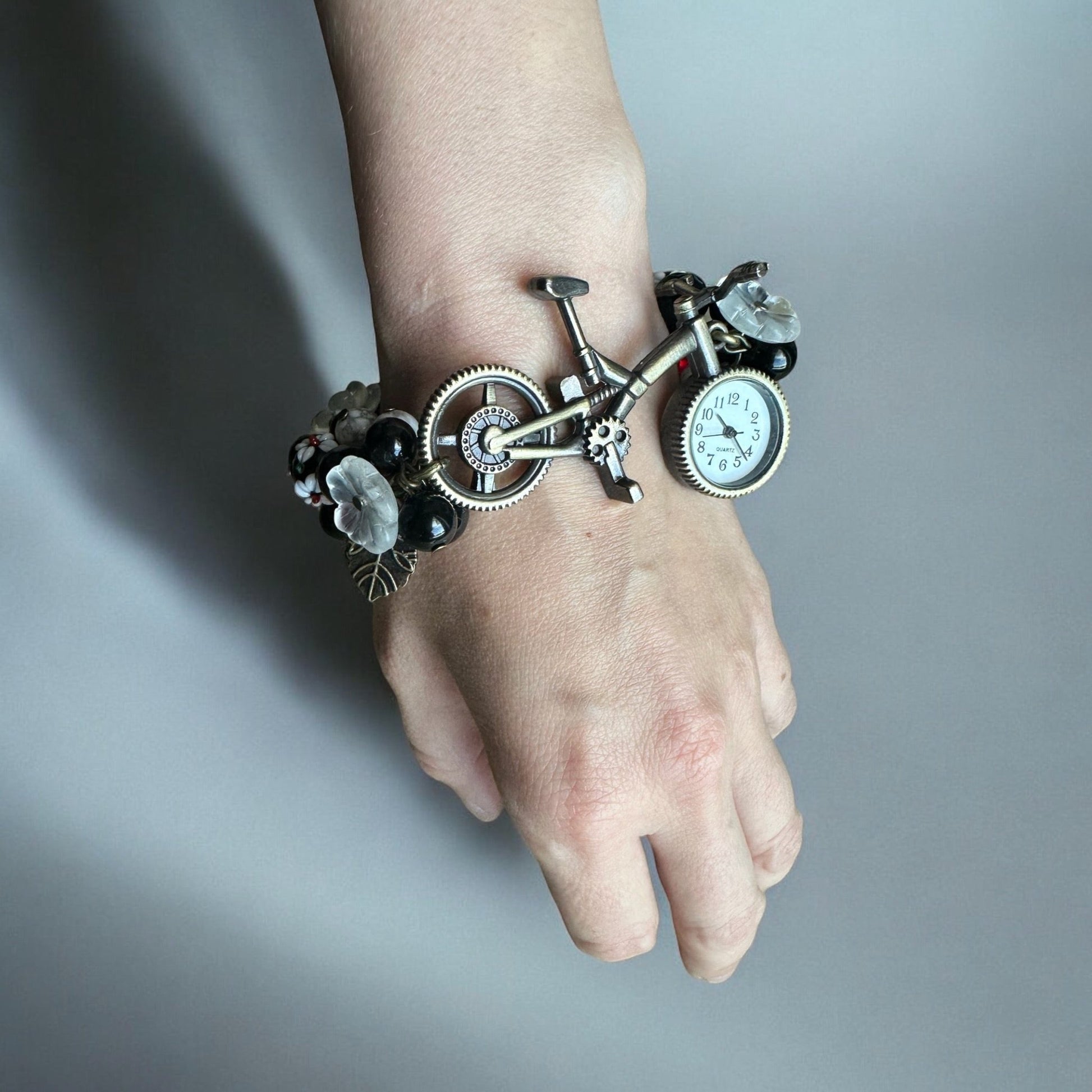 Wearing a Black Onyx and Howlite Custom Watch
