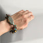 Wearing a Stunning Turquoise and Tiger's Eye Crystal Bracelet