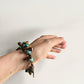 Wearing a Stunning Turquoise and Tiger's Eye Gemstone Bracelet