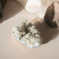 Apophyllite raw crystal cluster front view