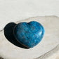 Blue apatite small crystal heart
