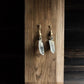 Clear quartz crystal earrings