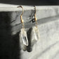 Clear quartz statement earrings