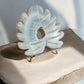 druzy agate crystal figurine monstera leaf