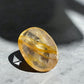 Golden healer quartz worry stone