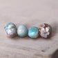 Green flower agate tumbled stones
