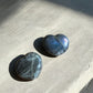Labradorite crystal hearts in gem grade