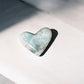 larimar stone crystal heart darker blue