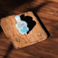 larimar stone tortoise crystal figurine bottom