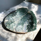 moss agate crystal bowl heart shaped with patterns