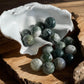 moss agate mini crystal spheres