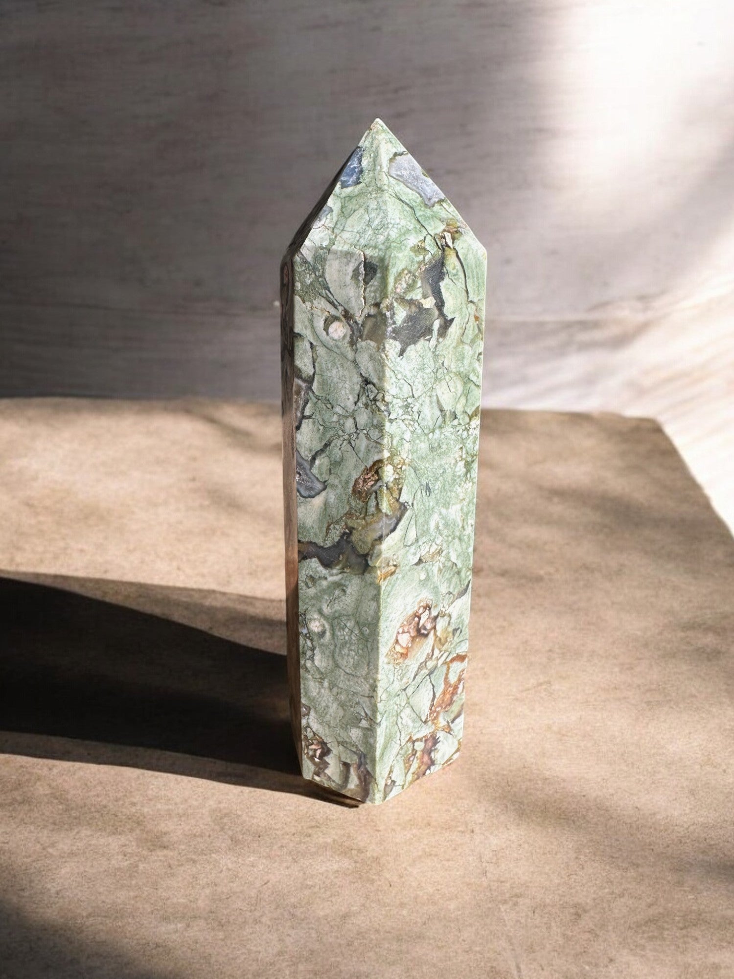 rhyolite crystal tower side view