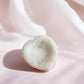 Rose quartz worry stone in heart shape