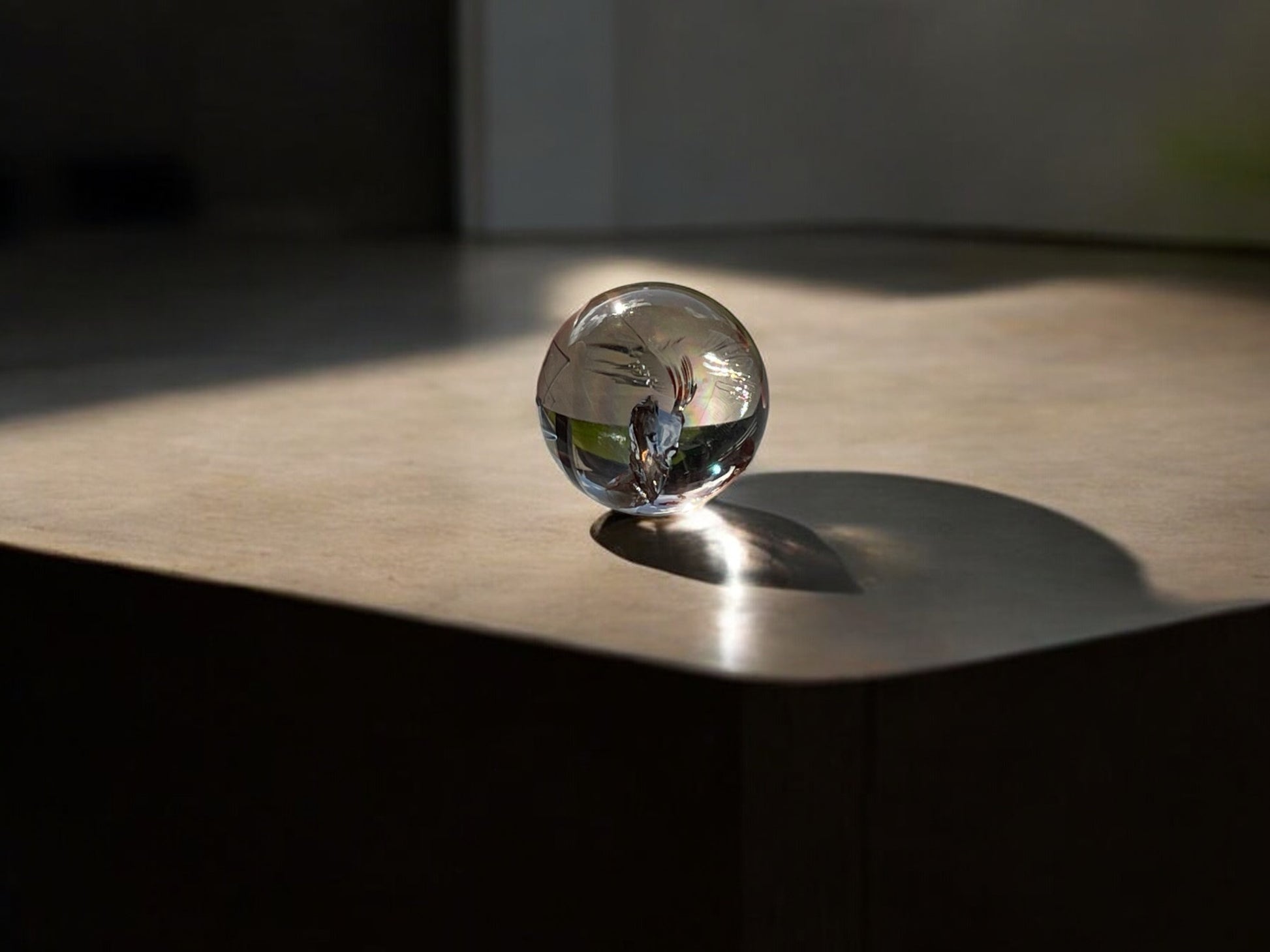 smoky quartz mini crystal sphere