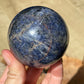 sodalite crystal sphere showing pattern