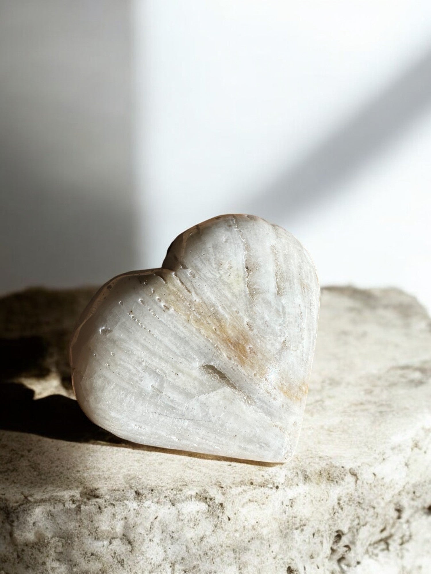 Sphalerite crystal heart with inclusion