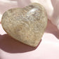 Sun stone in moonstone crystal heart with sun stone flash