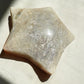 Sun stone in moonstone crystal star with sun flash