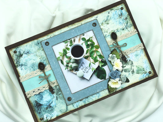 Vintage shabby chic tea box