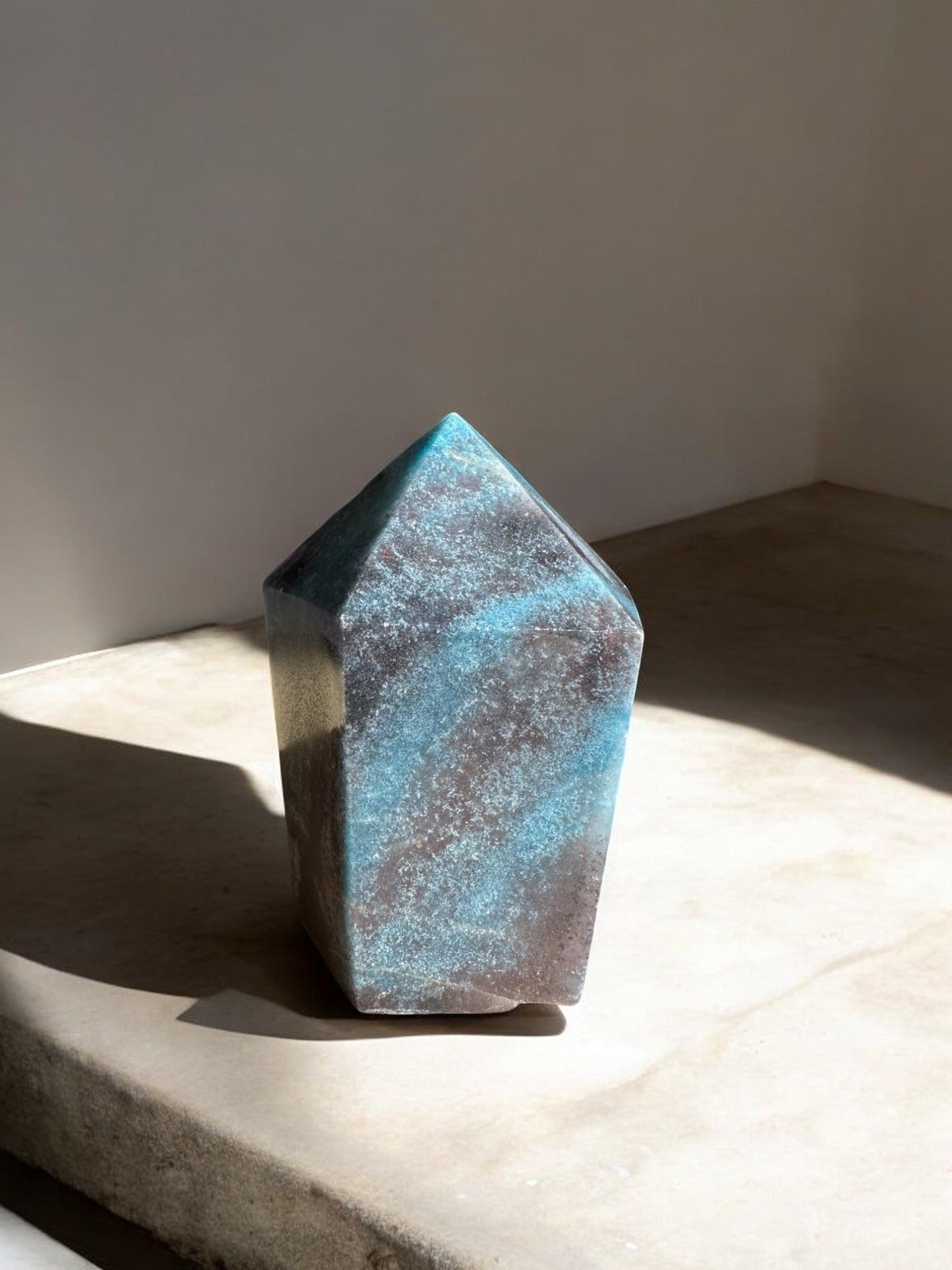 Trolleite crystal tower with inclusions