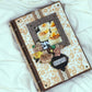 Yellow shabby recipe book