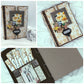 Yellow shabby recipe book